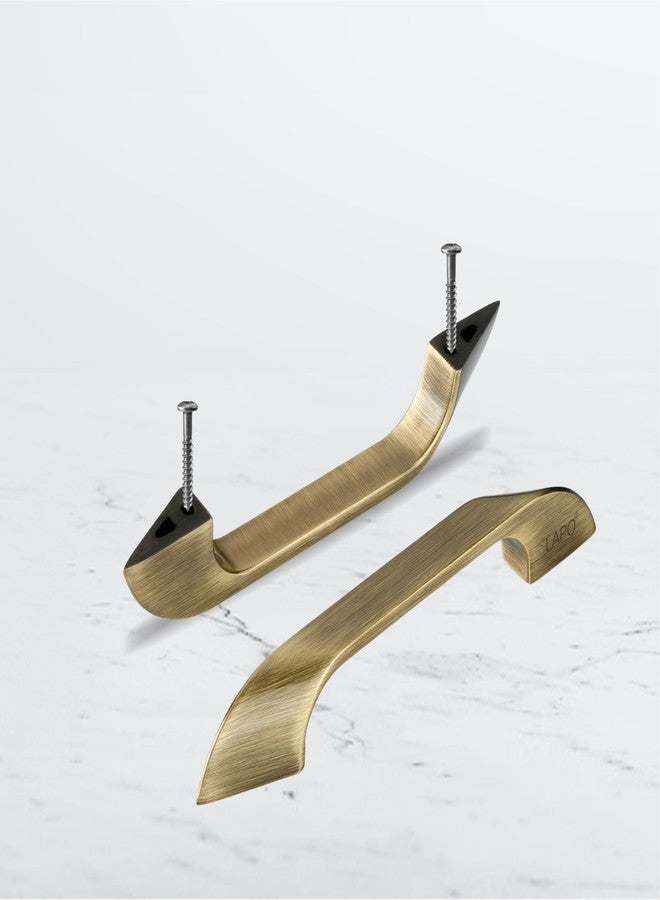 LAPO مقبض خزانة من قطعتين من لابو للمطبخ، مقابض أدراج للخزائن، مقبض نافذة 4 بوصة، مقابض لأبواب وأبواب المعابد والخزائن (96 مم، تشطيب عتيق، ضمان 3 سنوات) - Image 3